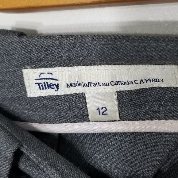 Tilley | Gray Wool Blend Straight Leg Slacks Pants - Picture 8 of 10